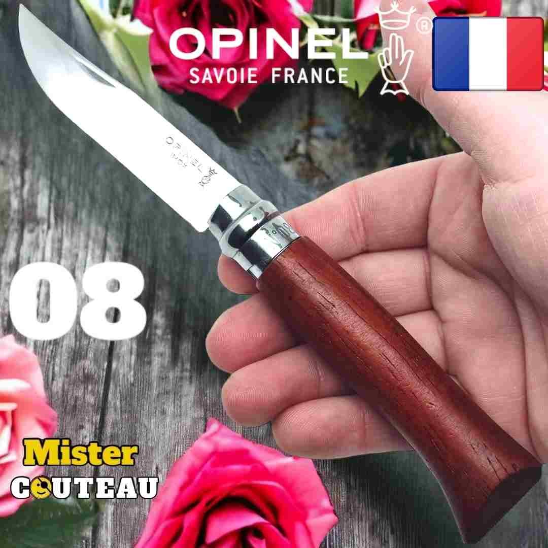 Couteau OPINEL 08 padouk lame inox