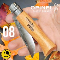 Couteau OPINEL 08 hetre lame carbone