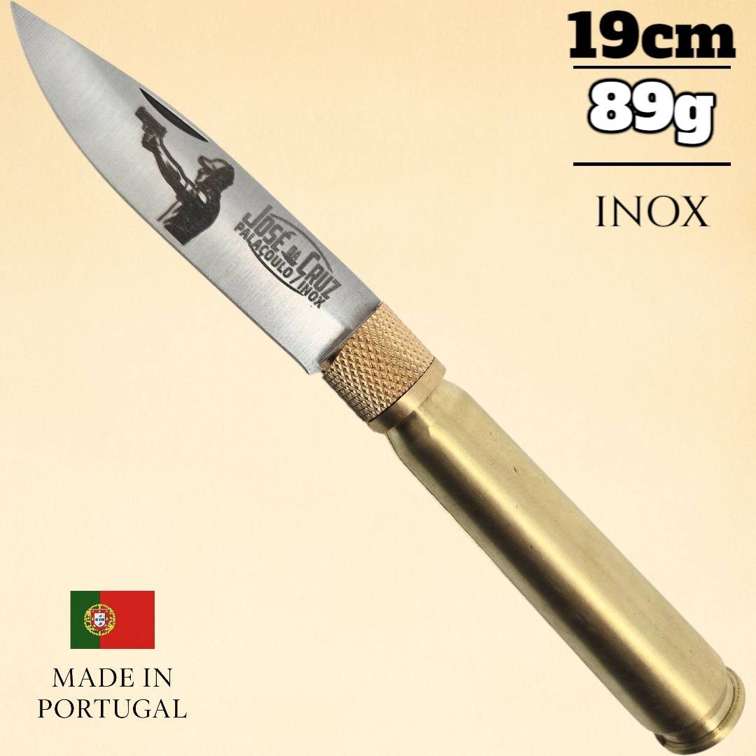 Couteau José Da Cruz douille 12.7 calibre 50 inox tireur