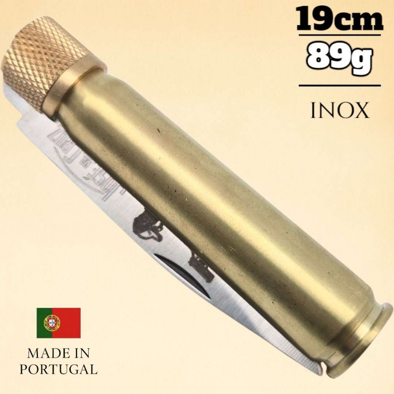Couteau José Da Cruz douille 12.7 calibre 50 inox tireur Couteau José Da Cruz douille 12.7 calibre 50 inox tireur