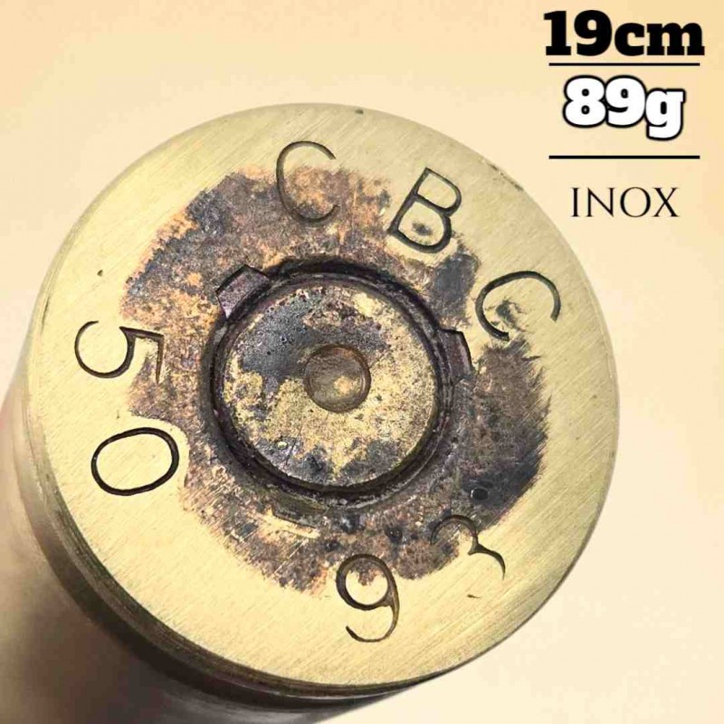Couteau José Da Cruz douille 12.7 calibre 50 inox tireur Couteau José Da Cruz douille 12.7 calibre 50 inox tireur
