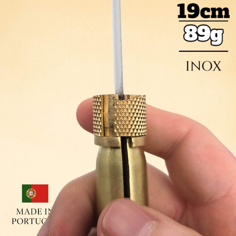 Couteau José Da Cruz douille 12.7 calibre 50 inox tireur Couteau José Da Cruz douille 12.7 calibre 50 inox tireur