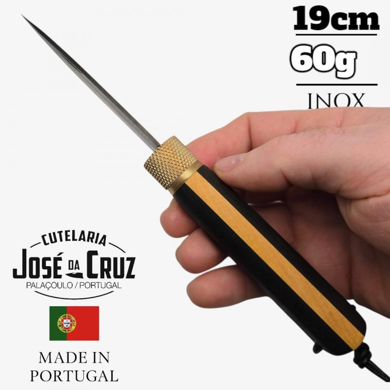 Couteau José Da Cruz mereindera buis ébène lame noire Couteau José Da Cruz mereindera buis ébène lame noire