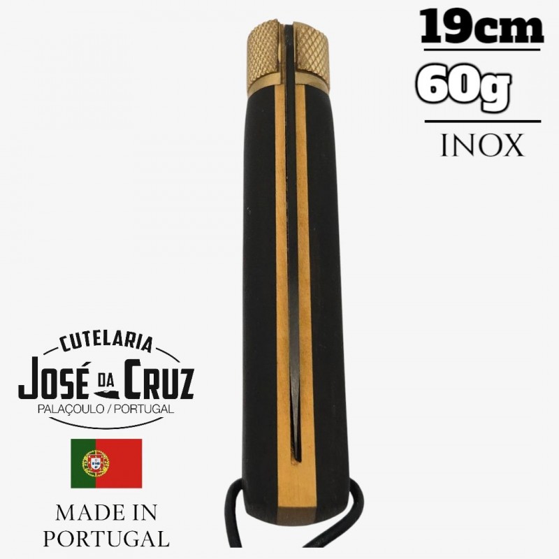 Couteau José Da Cruz mereindera buis ébène lame noire Couteau José Da Cruz mereindera buis ébène lame noire