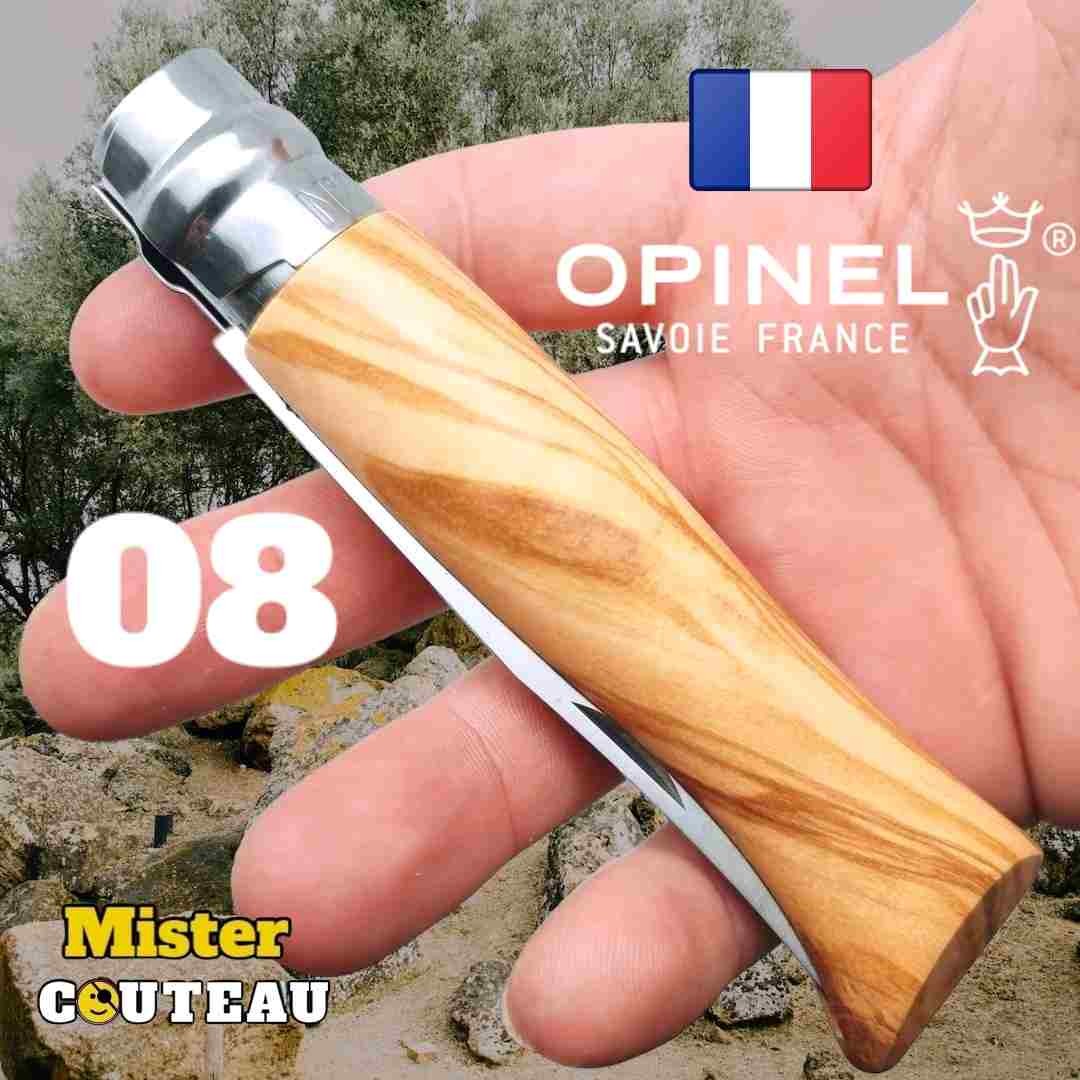 Couteau OPINEL 08 olivier inox 19.5cm