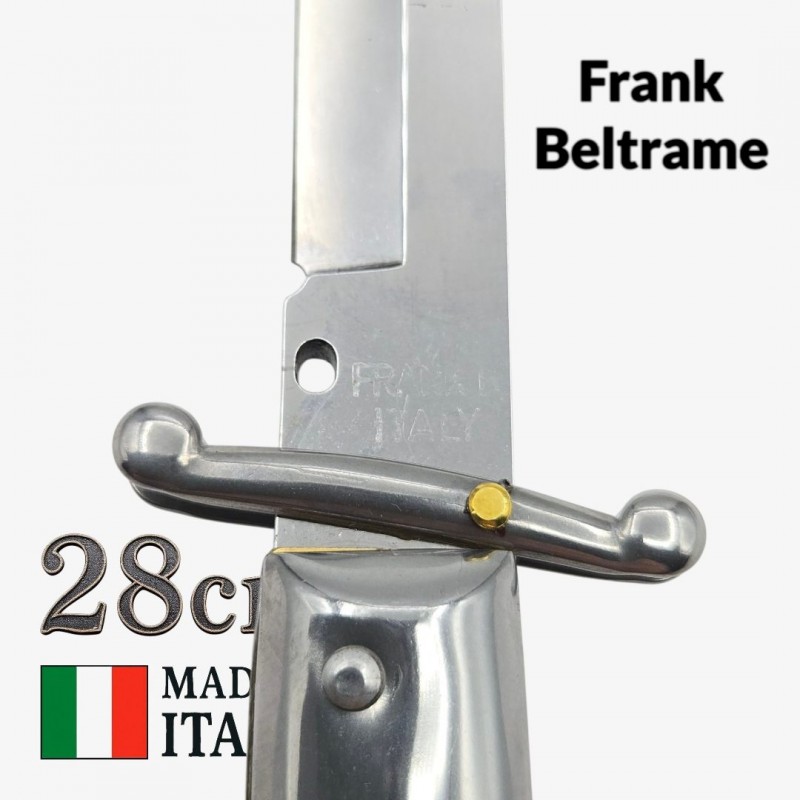 Stiletto italien Frank Beltrame 28 cm – Manche corne de bélier 2– Pompe arrière Stiletto italien Frank Beltrame 28 cm – Manche corne de bélier 2– Pompe arrière