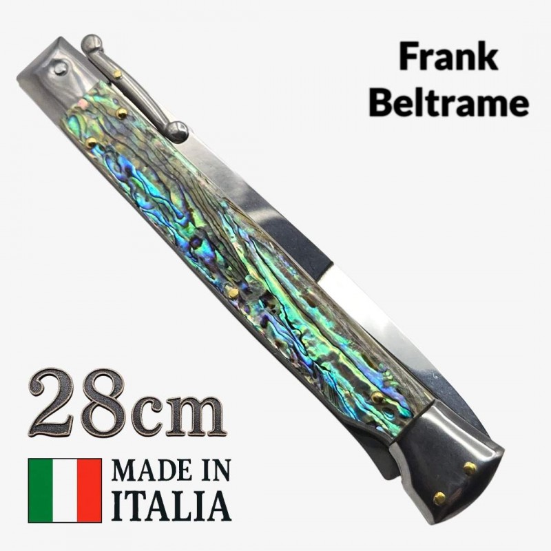 Couteau Stiletto Beltrame 28 cm – Manche en abalone Couteau Stiletto Beltrame 28 cm – Manche en abalone