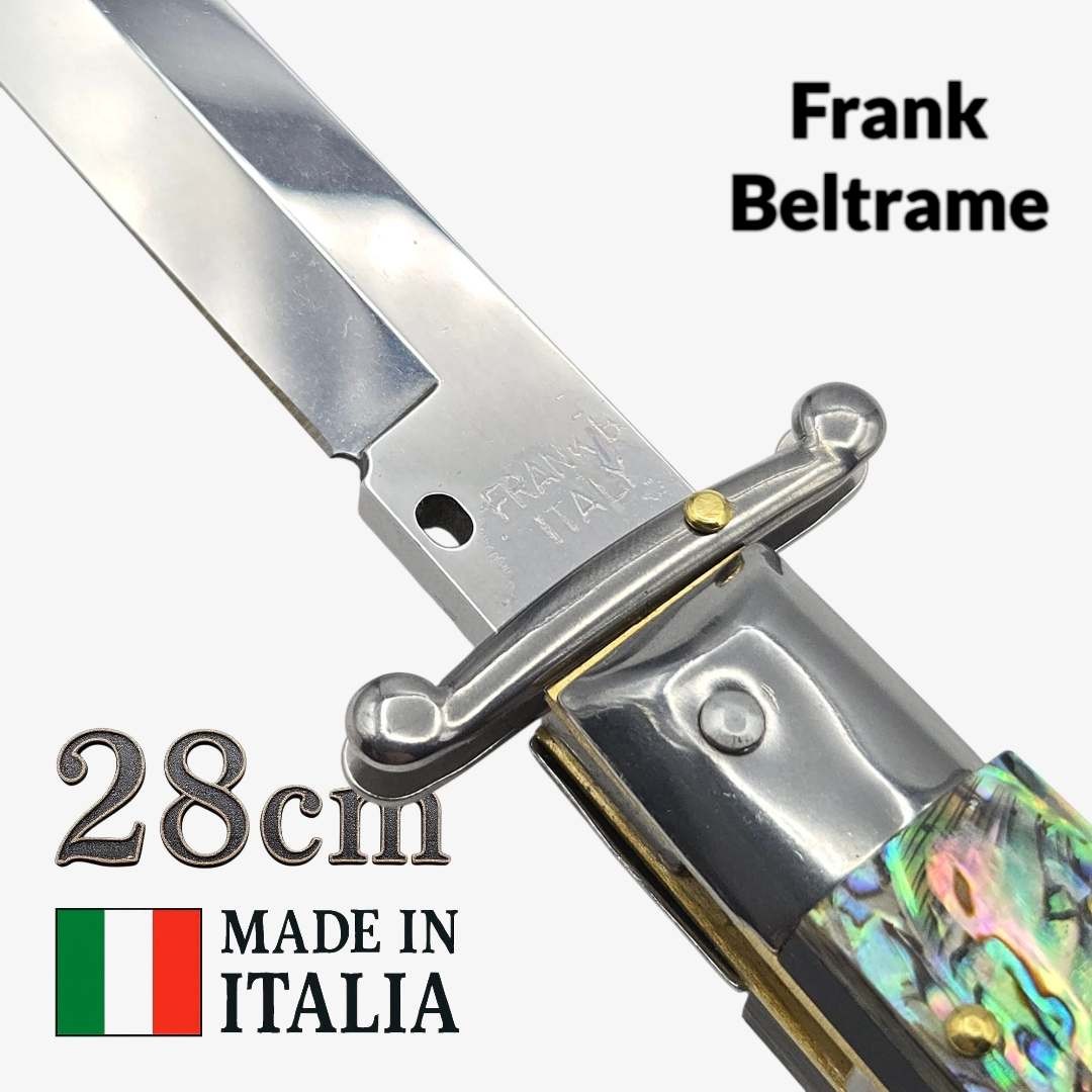 Couteau Stiletto Beltrame 28 cm – Manche en abalone