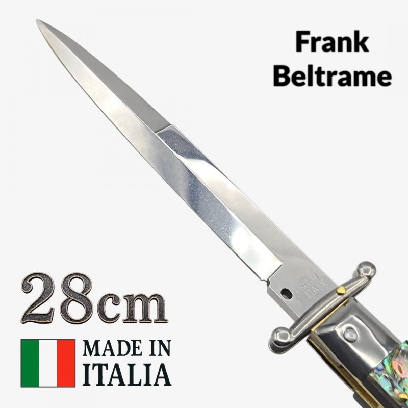 Couteau Stiletto Beltrame 28 cm – Manche en abalone Couteau Stiletto Beltrame 28 cm – Manche en abalone