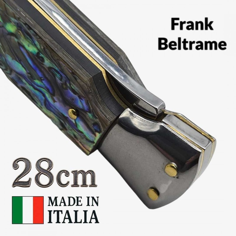 Couteau Stiletto Beltrame 28 cm – Manche en abalone Couteau Stiletto Beltrame 28 cm – Manche en abalone