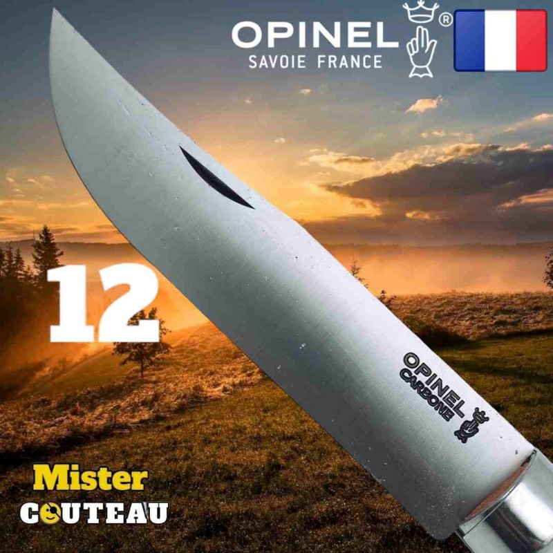 Couteau OPINEL 12 hetre carbone 28cm