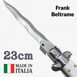 Stiletto automatique Frank Beltrame kriss blanc imitation  23cm