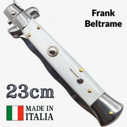 Stiletto automatique Frank Beltrame kriss blanc imitation  23cm