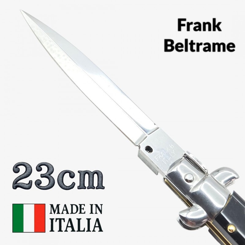 Stiletto automatique Frank Beltrame dague imitation corne 23cm Stiletto automatique Frank Beltrame dague imitation corne 23cm