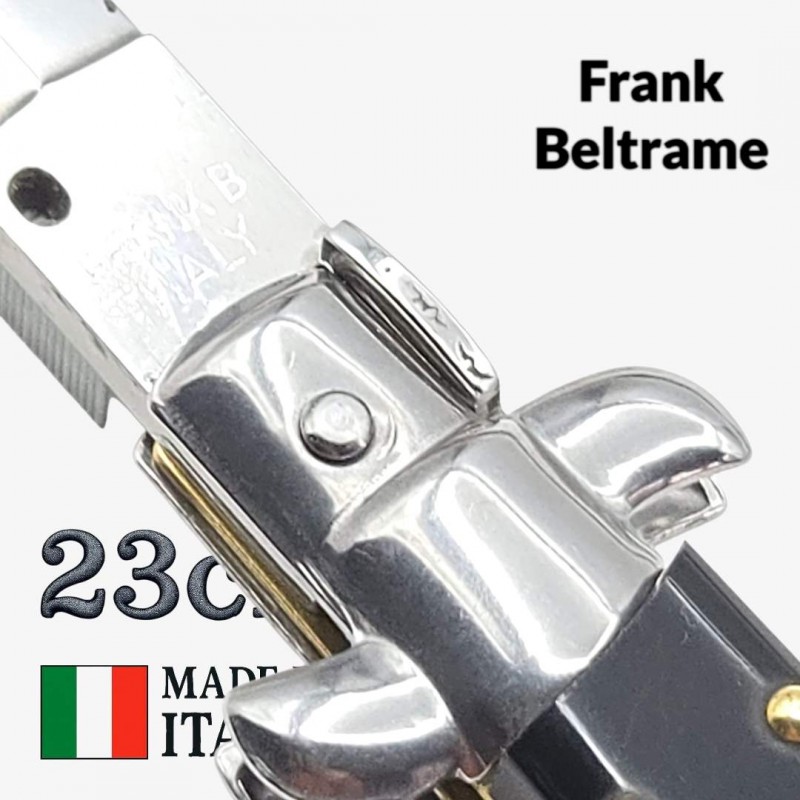 Stiletto automatique Frank Beltrame dague imitation corne 23cm Stiletto automatique Frank Beltrame dague imitation corne 23cm