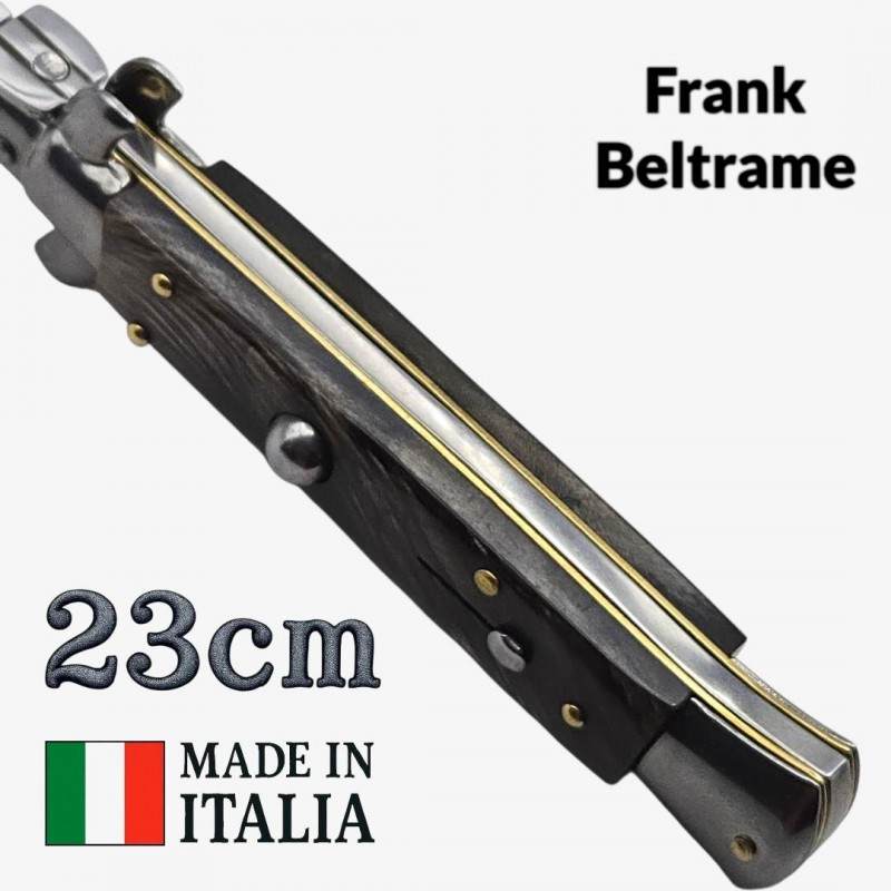 Stiletto automatique Frank Beltrame baionette buffle 23cm Stiletto automatique Frank Beltrame baionette buffle 23cm