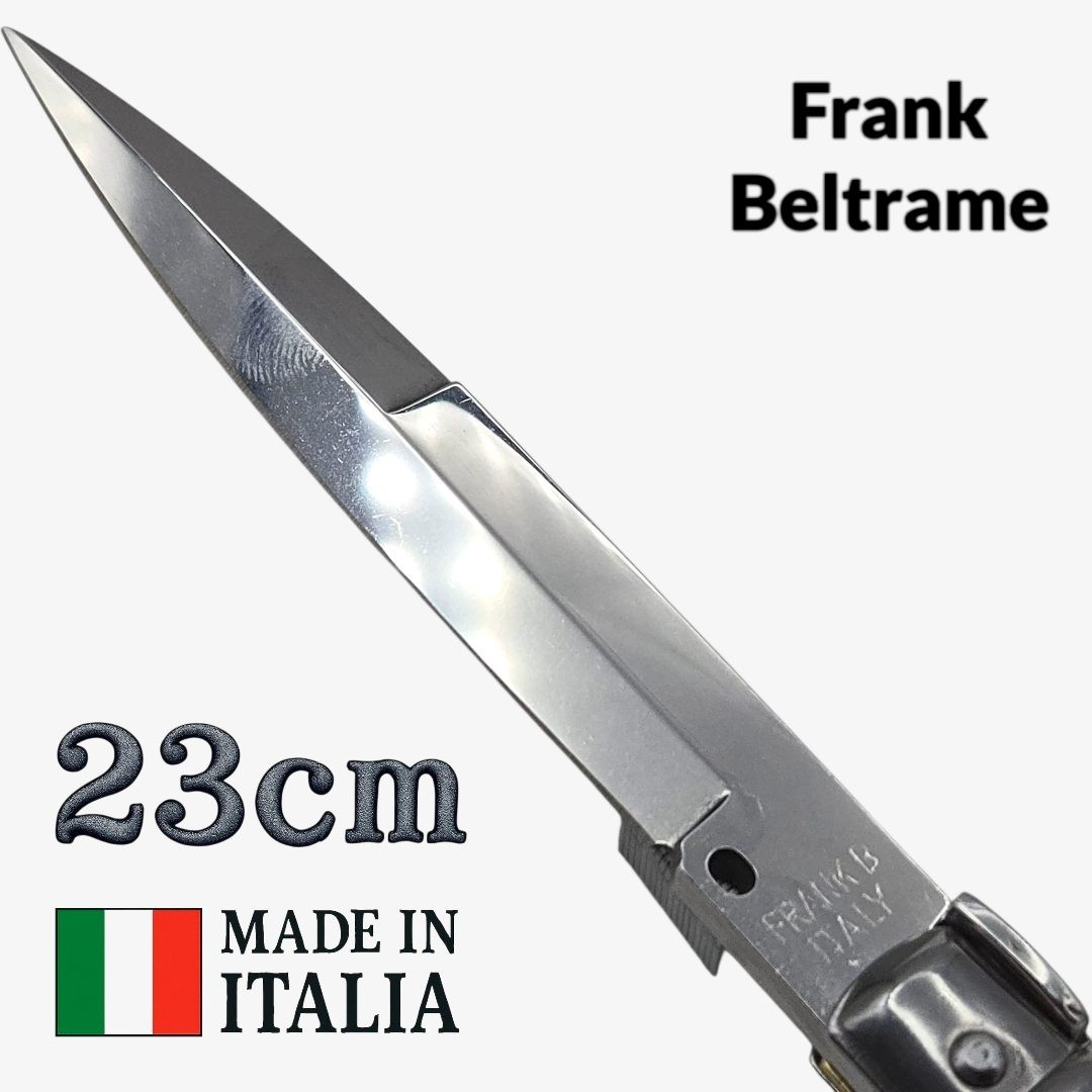 Stiletto automatique Frank Beltrame baionette buffle 23cm