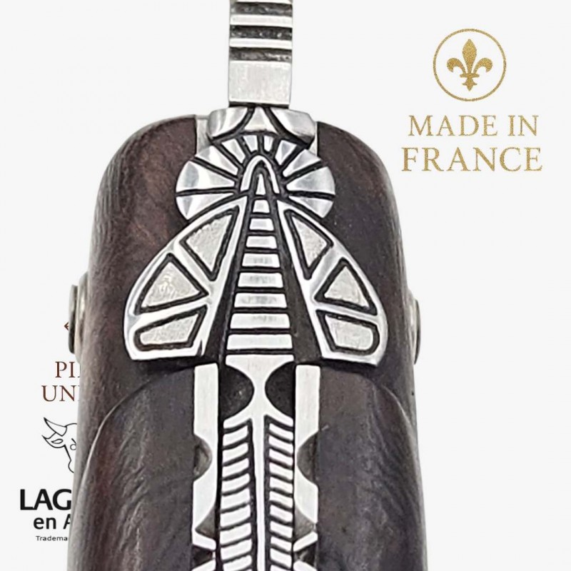 Couteau Laguiole en Aubrac pièce unique bois de fer