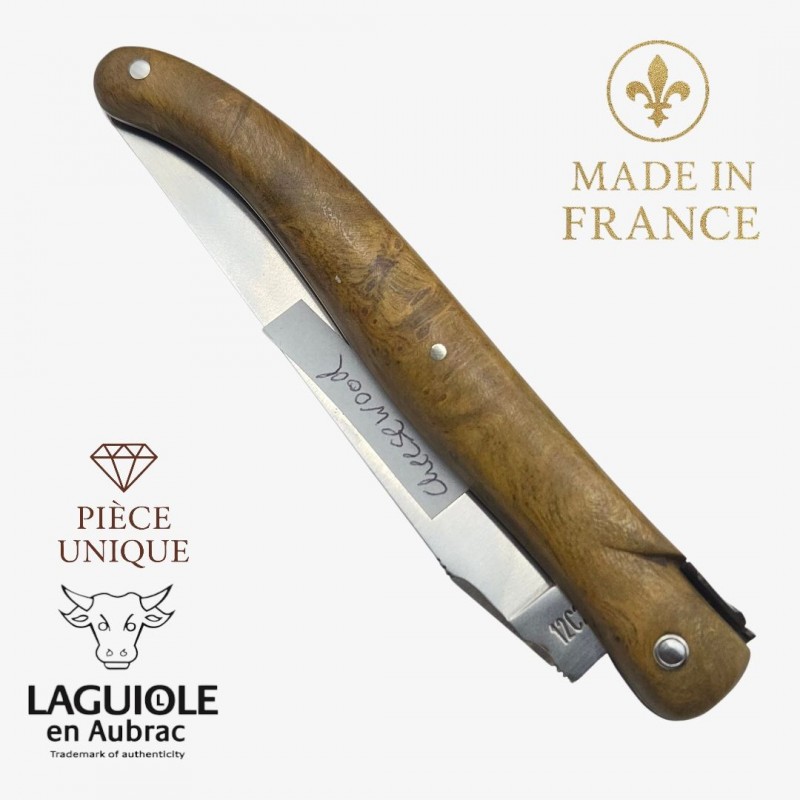 Laguiole en Aubrac artisanal cheesewood pièce unique