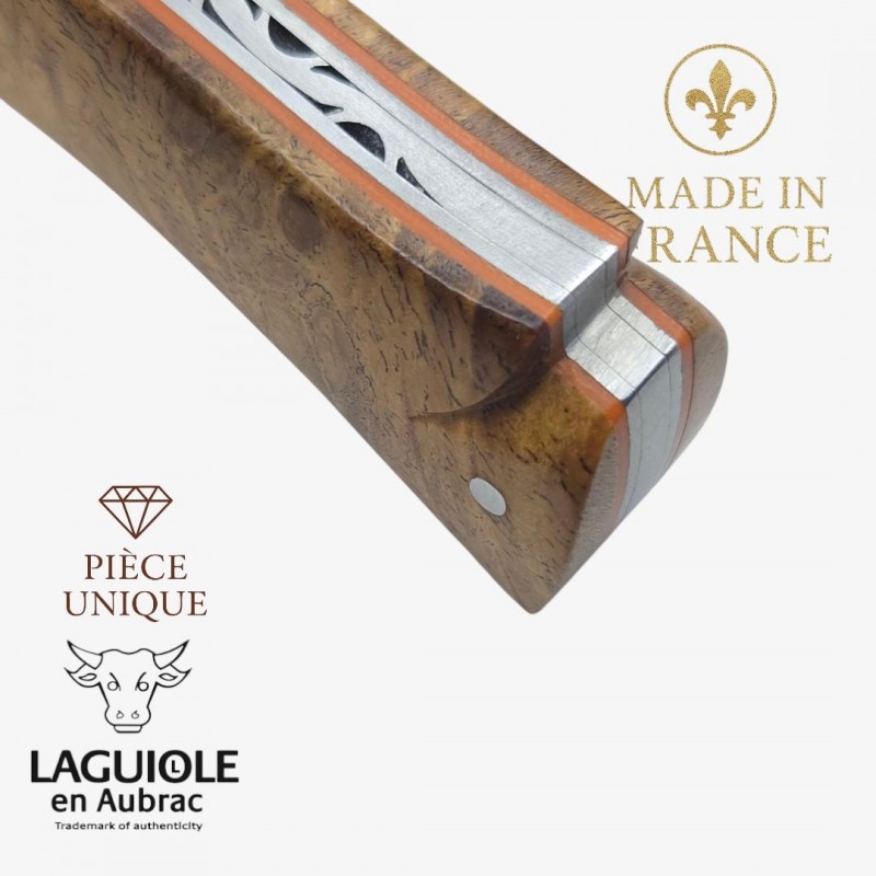 Couteau Laguiole en Aubrac Mistral pièce unique