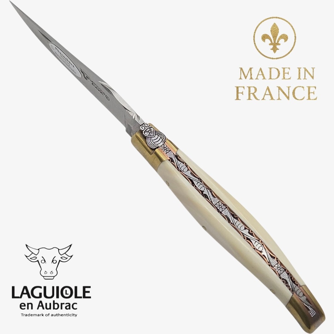 Couteau Laguiole en Aubrac Le Bijou ivoire phacochère