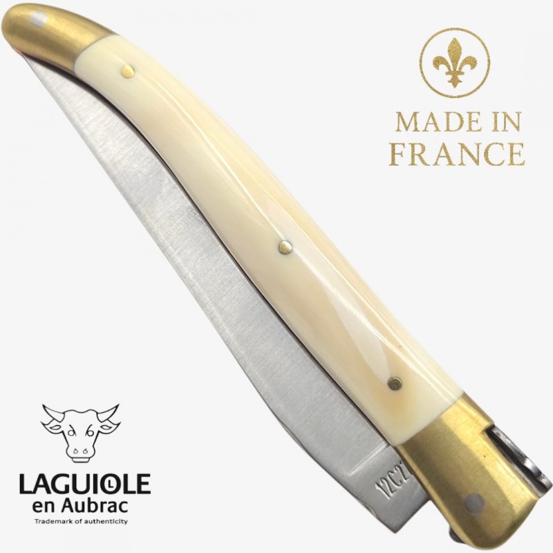 Couteau Laguiole en Aubrac Le Bijou ivoire phacochère
