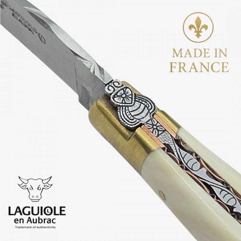 Couteau Laguiole en Aubrac Le Bijou ivoire phacochère