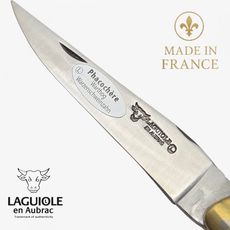 Couteau Laguiole en Aubrac Le Bijou ivoire phacochère