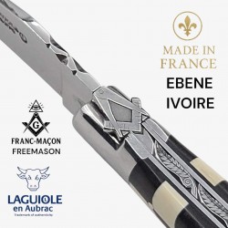 Laguiole en Aubrac franc macon freemason ivoire mammouth ébène