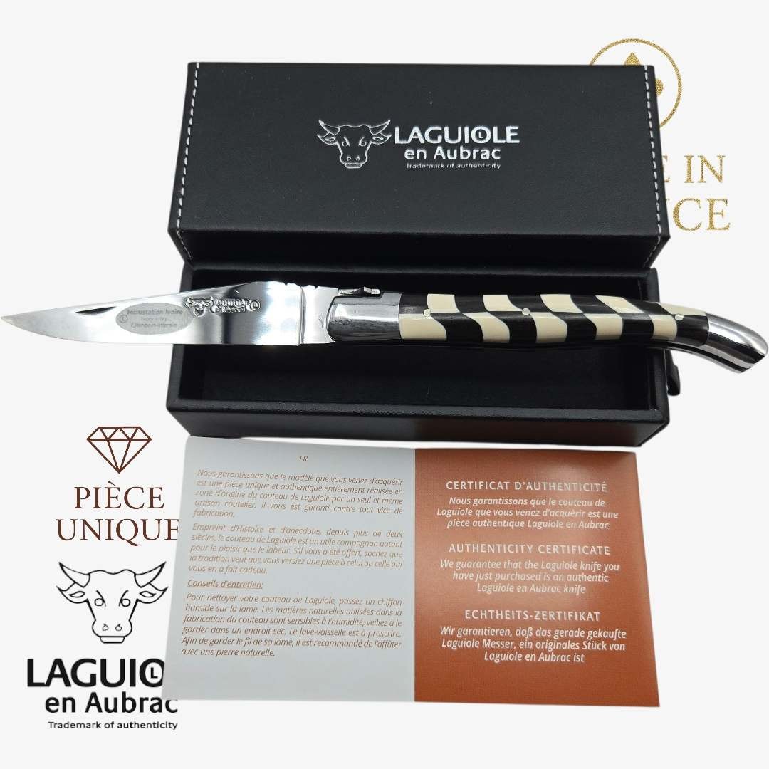 Laguiole en Aubrac franc macon freemason ivoire mammouth ébène