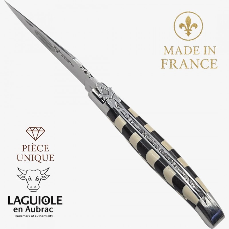 Laguiole en Aubrac franc macon freemason ivoire mammouth ébène
