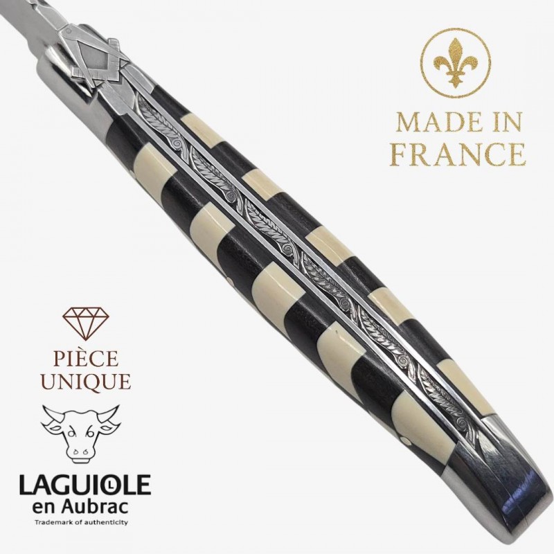 Laguiole en Aubrac franc macon freemason ivoire mammouth ébène