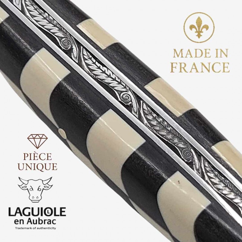 Laguiole en Aubrac franc macon freemason ivoire mammouth ébène