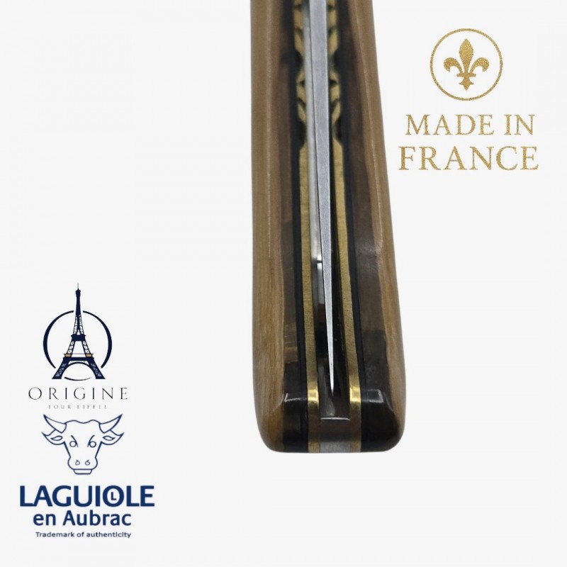 Laguiole en Aubrac Tour Eiffel ivoire de mammouth beige damas