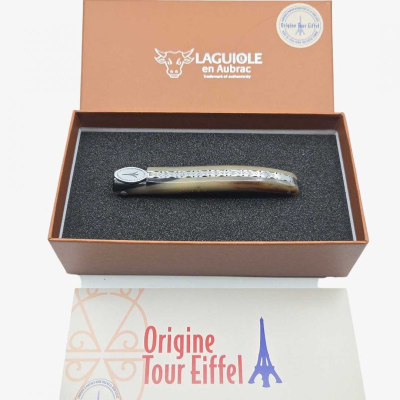 Laguiole en Aubrac Tour Eiffel  pointe corne n 417