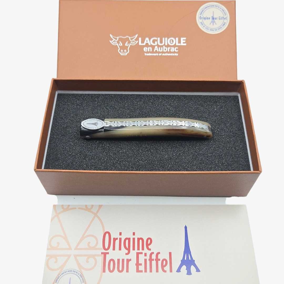 Laguiole en Aubrac Tour Eiffel  pointe corne n 417