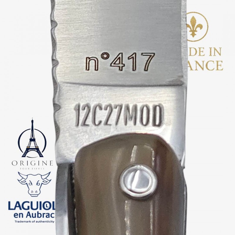 Laguiole en Aubrac Tour Eiffel  pointe corne n 417