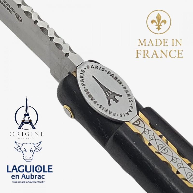 Laguiole en Aubrac Tour Eiffel  ébène noir 414