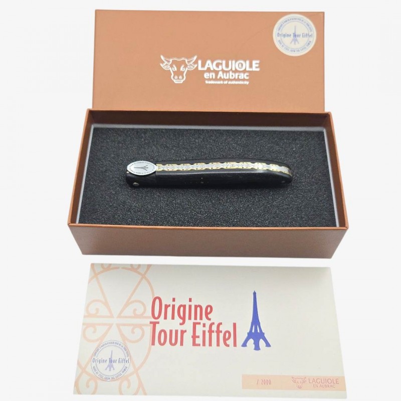 Laguiole en Aubrac Tour Eiffel  ébène noir 414