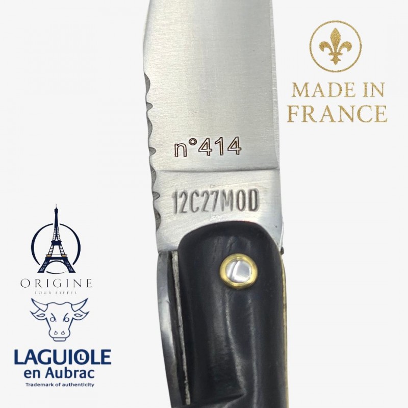Laguiole en Aubrac Tour Eiffel  ébène noir 414