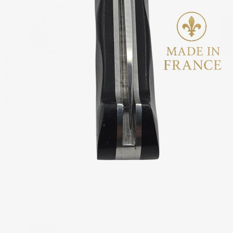 Couteau Sauveterre ébène toxifié feuille de sauge