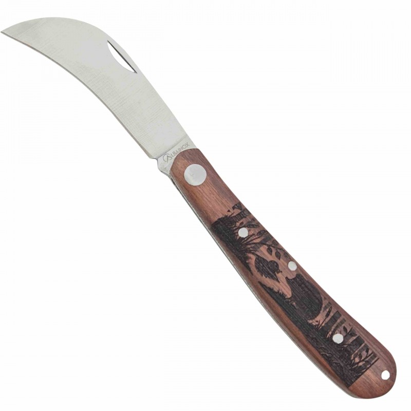 Couteau serpette Albainox bois 17cm