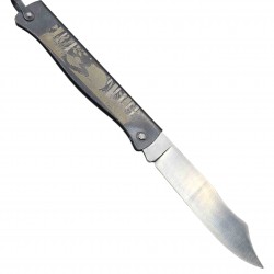 Couteau Douk-Douk gravure herisson carbone