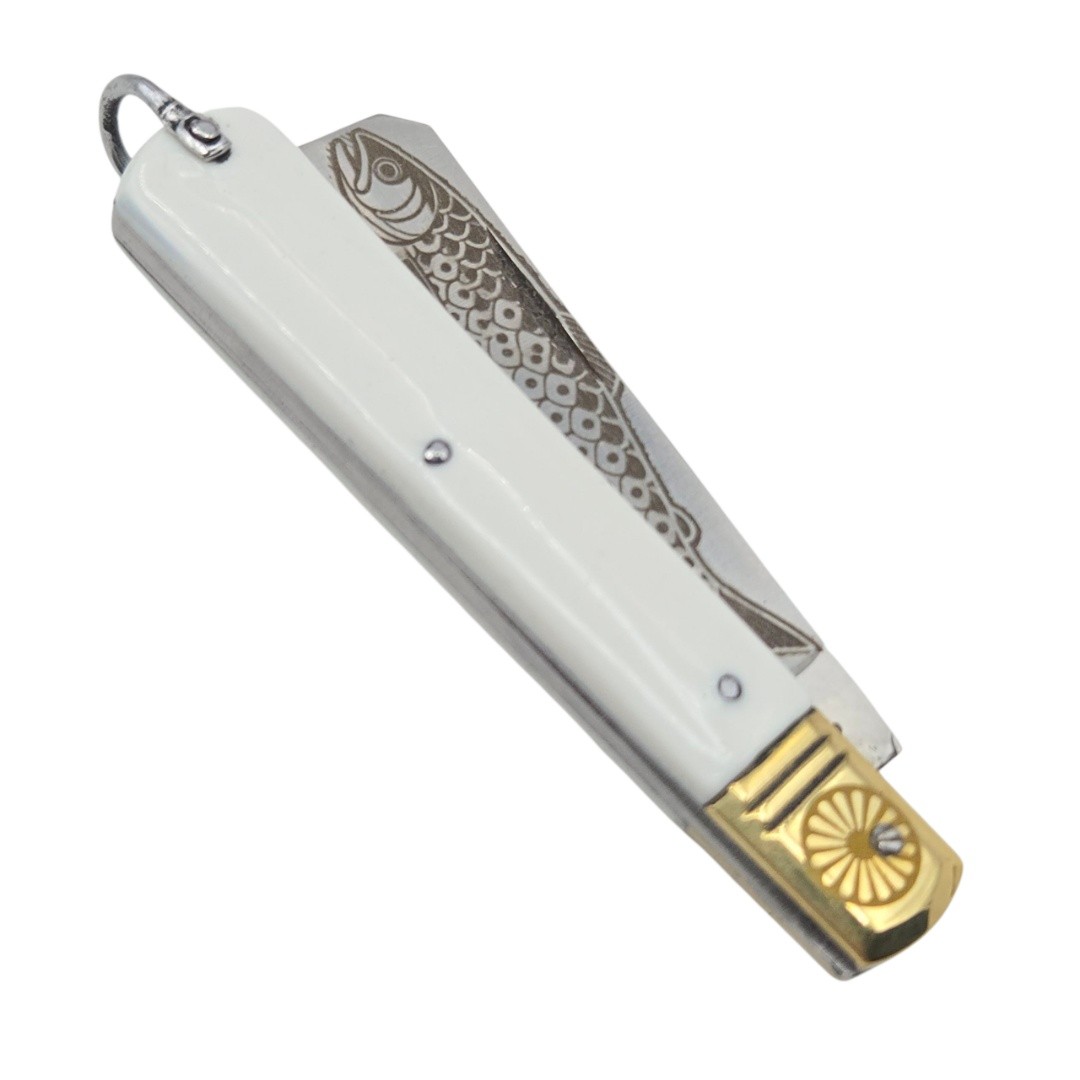 Couteau greffoir Fraraccio 17cm inox blanc truite