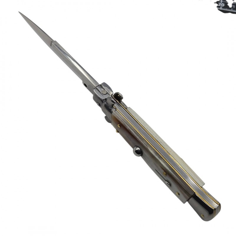 Stiletto automatique Frank Beltrame corne blonde 23cm