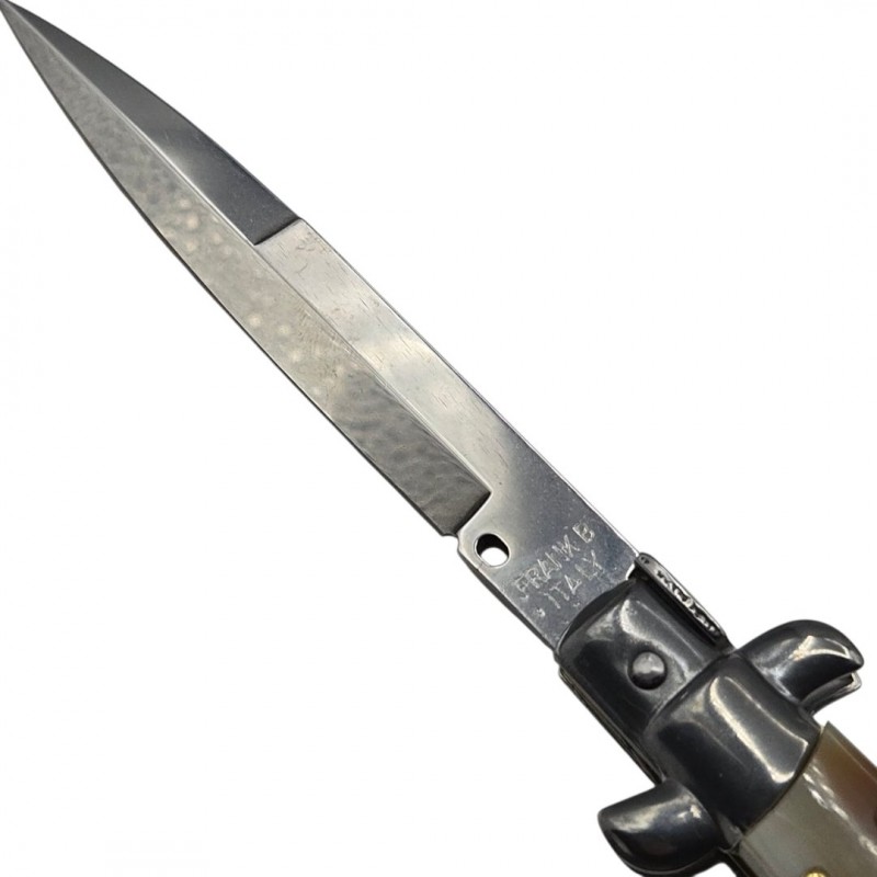 Stiletto automatique Frank Beltrame corne blonde 23cm
