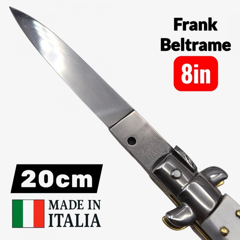 Stiletto automatique Frank Beltrame 20cm corne buffle