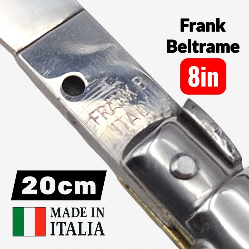 Stiletto automatique Frank Beltrame 20cm corne buffle