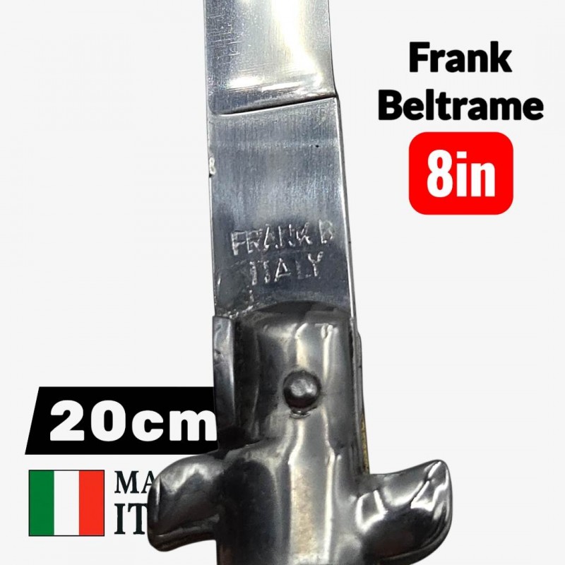 Stiletto automatique Frank Beltrame 20cm corne buffle