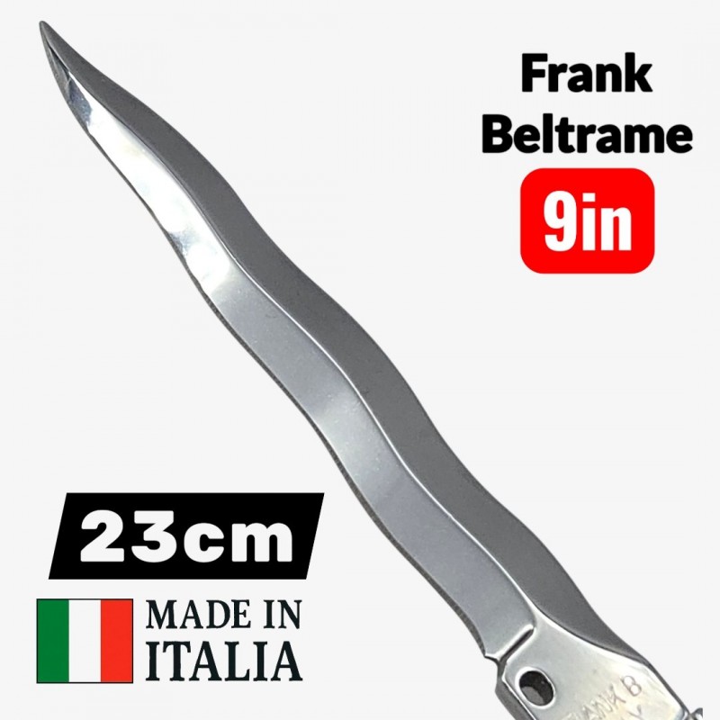 Automatique Stiletto italien cran d'arret Beltrame kriss corne Brésil 23 cm